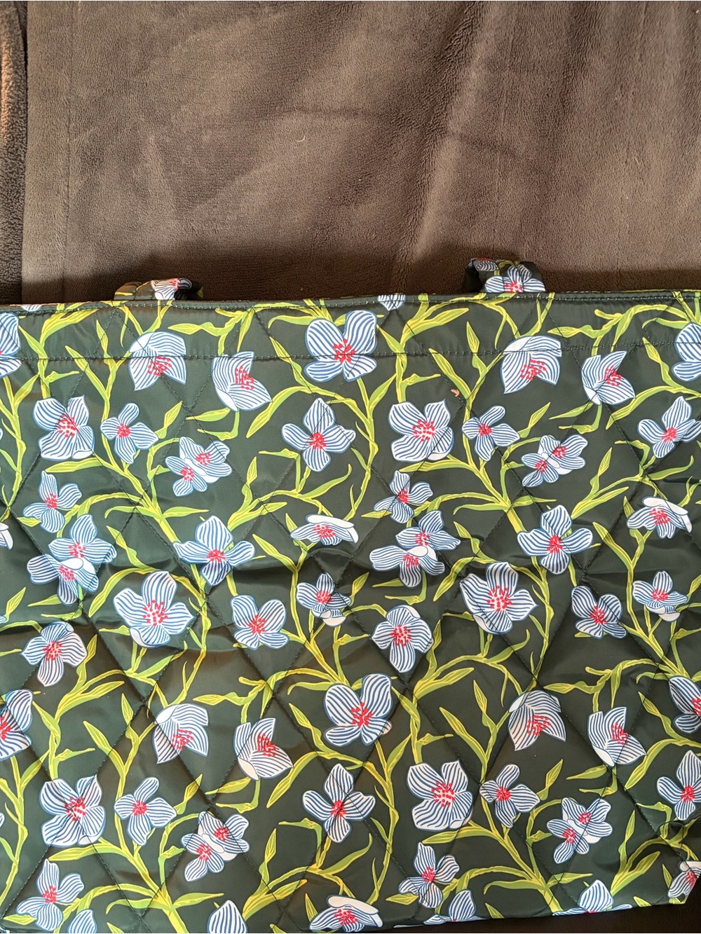 Vera Bradley XL Charolette Stems Travel Duffel Bag Luggage Tote